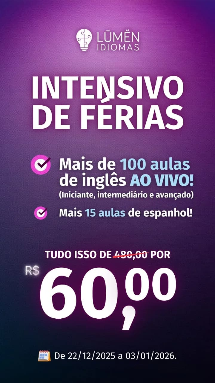 Aulas de Inglês com Preços Diferenciados