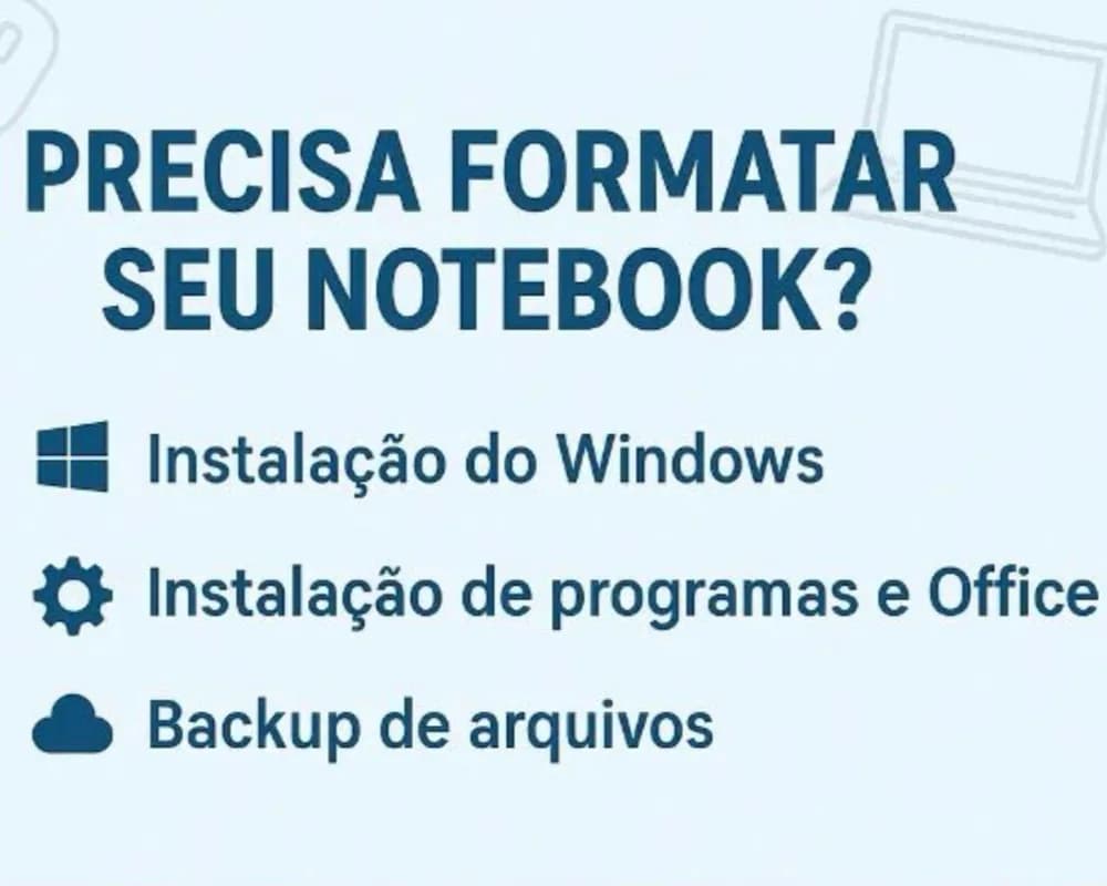 Formatação de Notebook e Pc