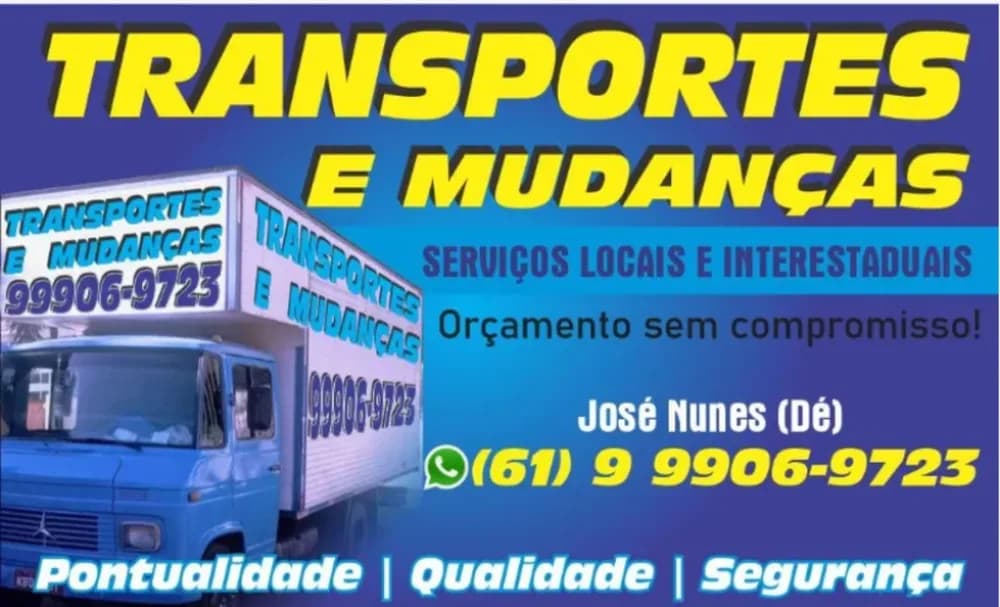 Transporte, Mudanças e Fretes