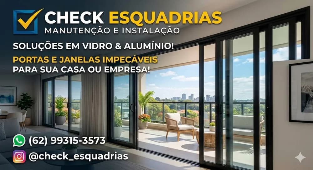 Montador e Instalador de Esquadrias de Alumínio e Vidros Temperados