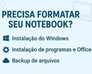 Formatação de Notebook e Pc