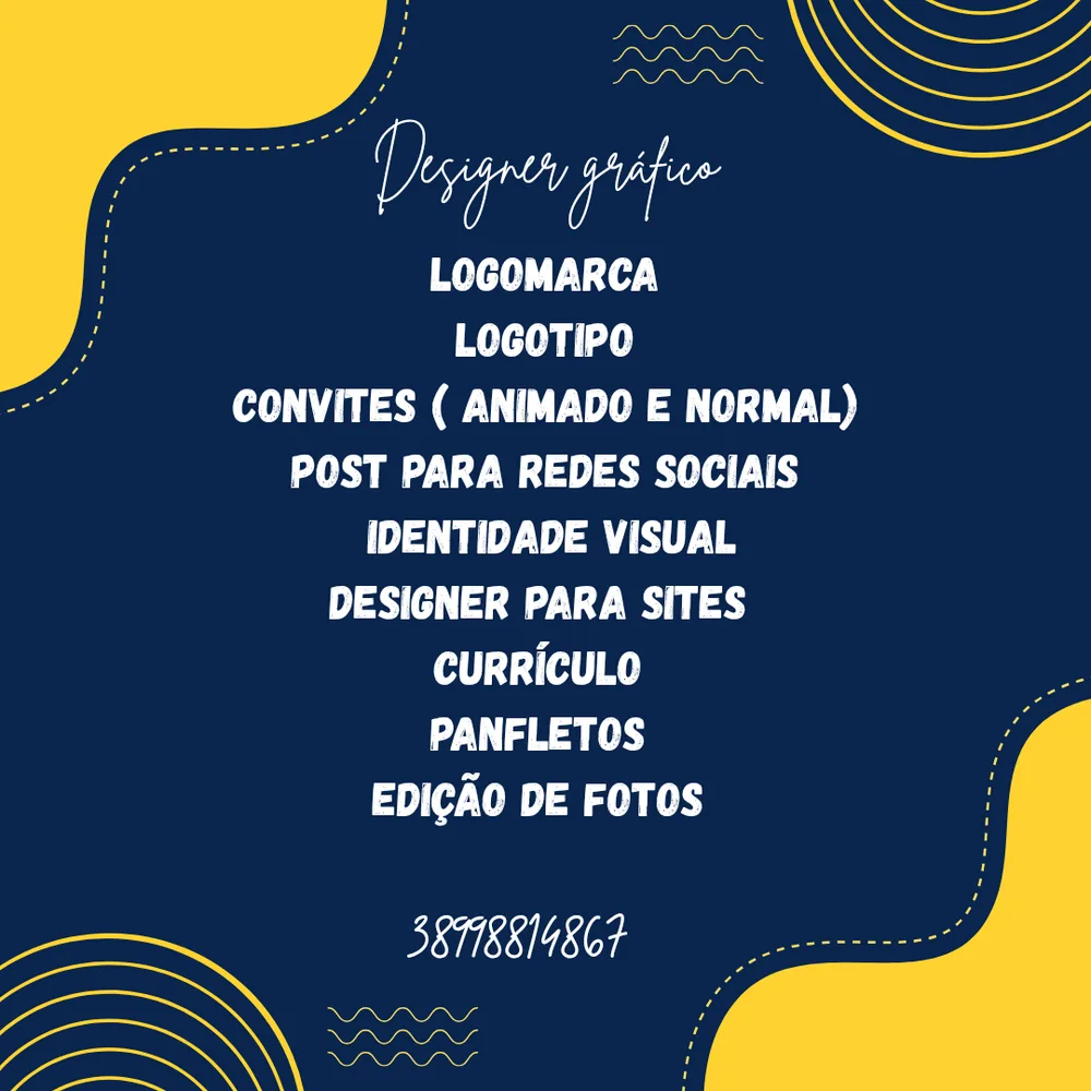 Sou um designer gráfico apaixonado por criar soluções visuais que fazem a diferença! 😊 Com expertise em identidade visu